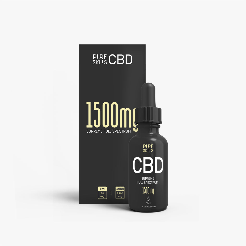 HUILE CBD FULL SPECTRUM - 1500MG - PURE SKILLS