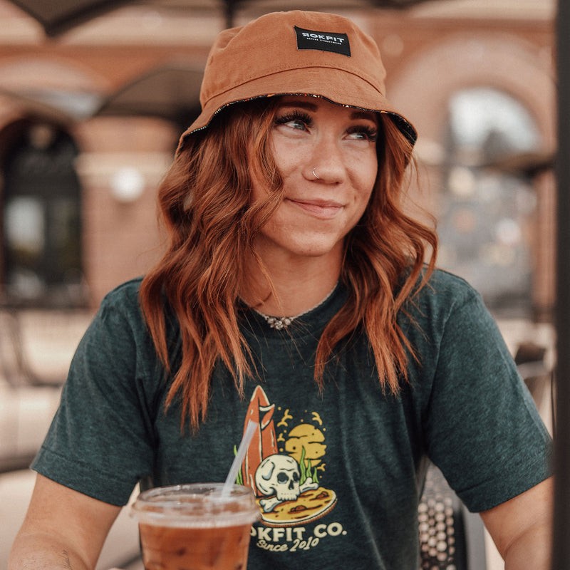 CANVAS BUCKET HAT - BRUN - ROKFIT