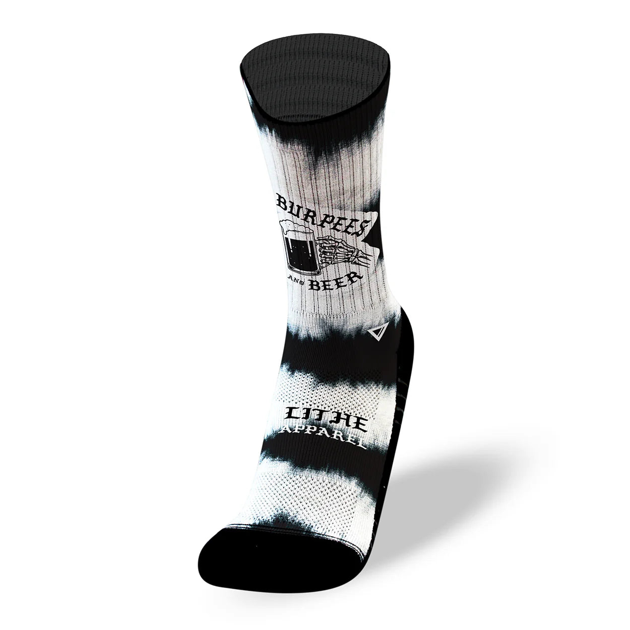 BURPEES AND BEER / TIE DYE - CHAUSSETTES - LITHE APPAREL