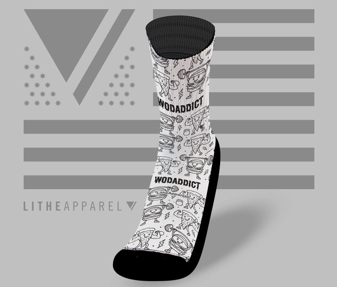 COLLAB EXCLU WODADDICTxLITHE APPAREL - NUMBER 2 - CHAUSSETTES
