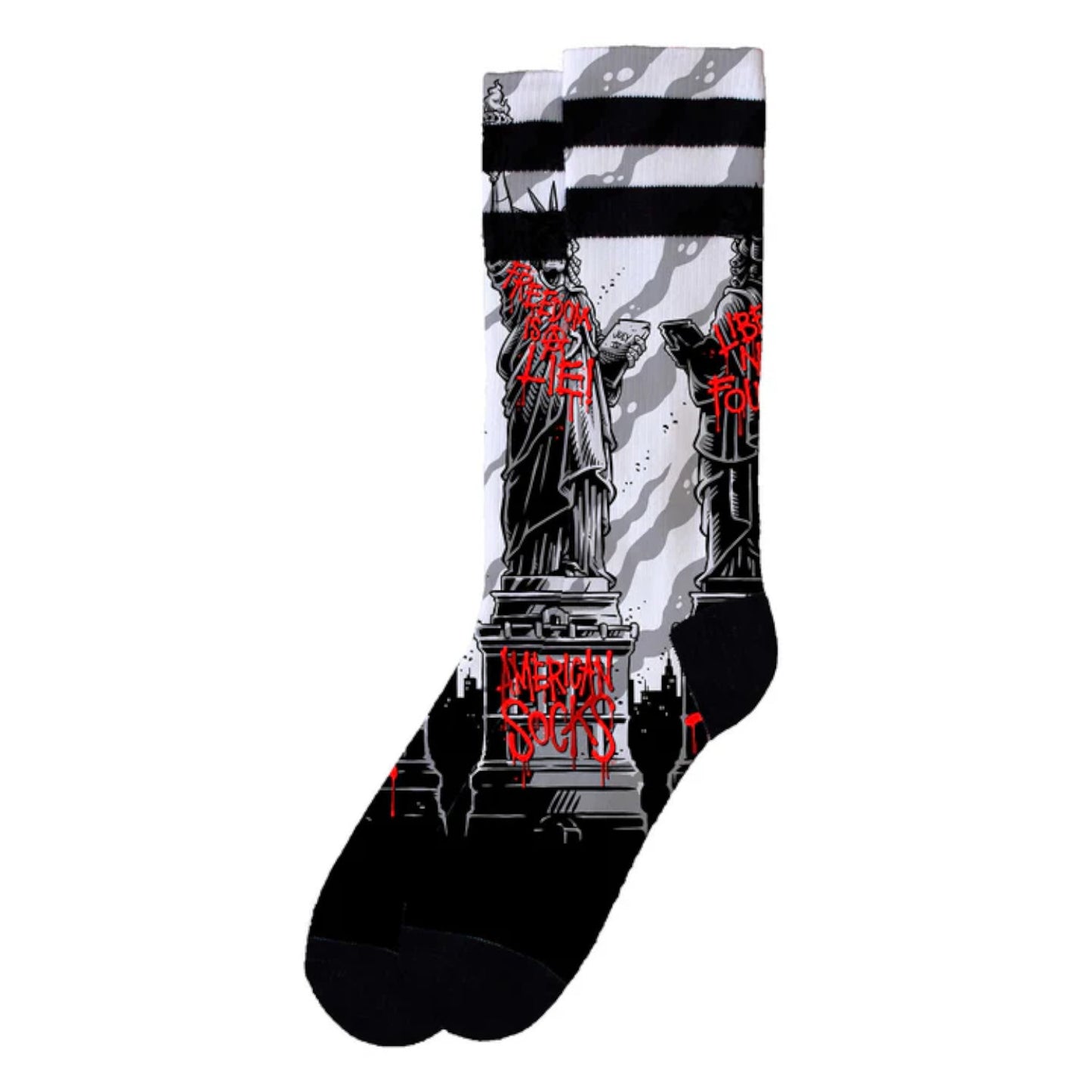 FREEDOM IS A LIE - CHAUSSETTES - AMERICAN SOCKS