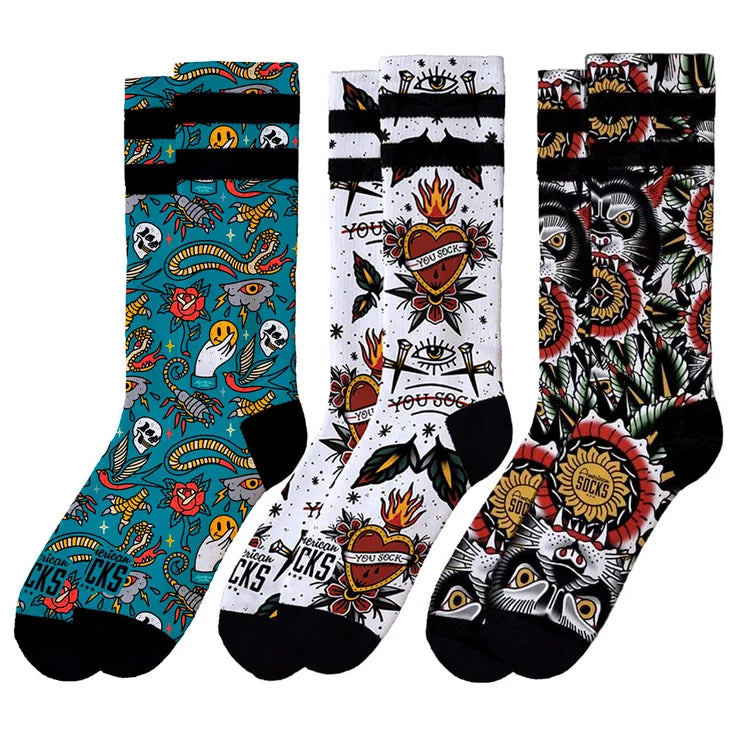 GIFT BOX / TATTOO COLLECTION - CHAUSSETTES - AMERICAN SOCKS