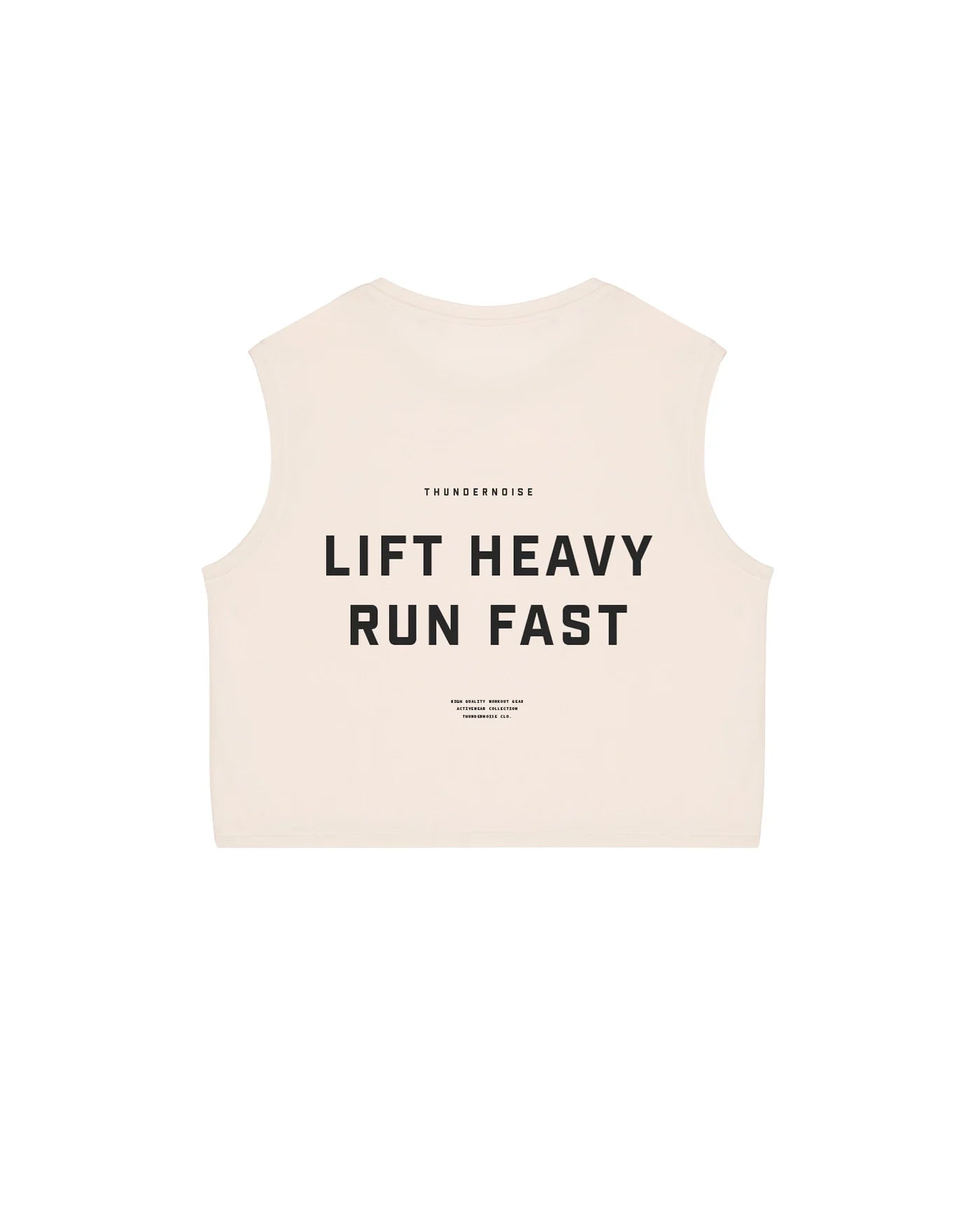 LIFT HEAVY RUN FAST - CROP TOP - THUNDERNOISE