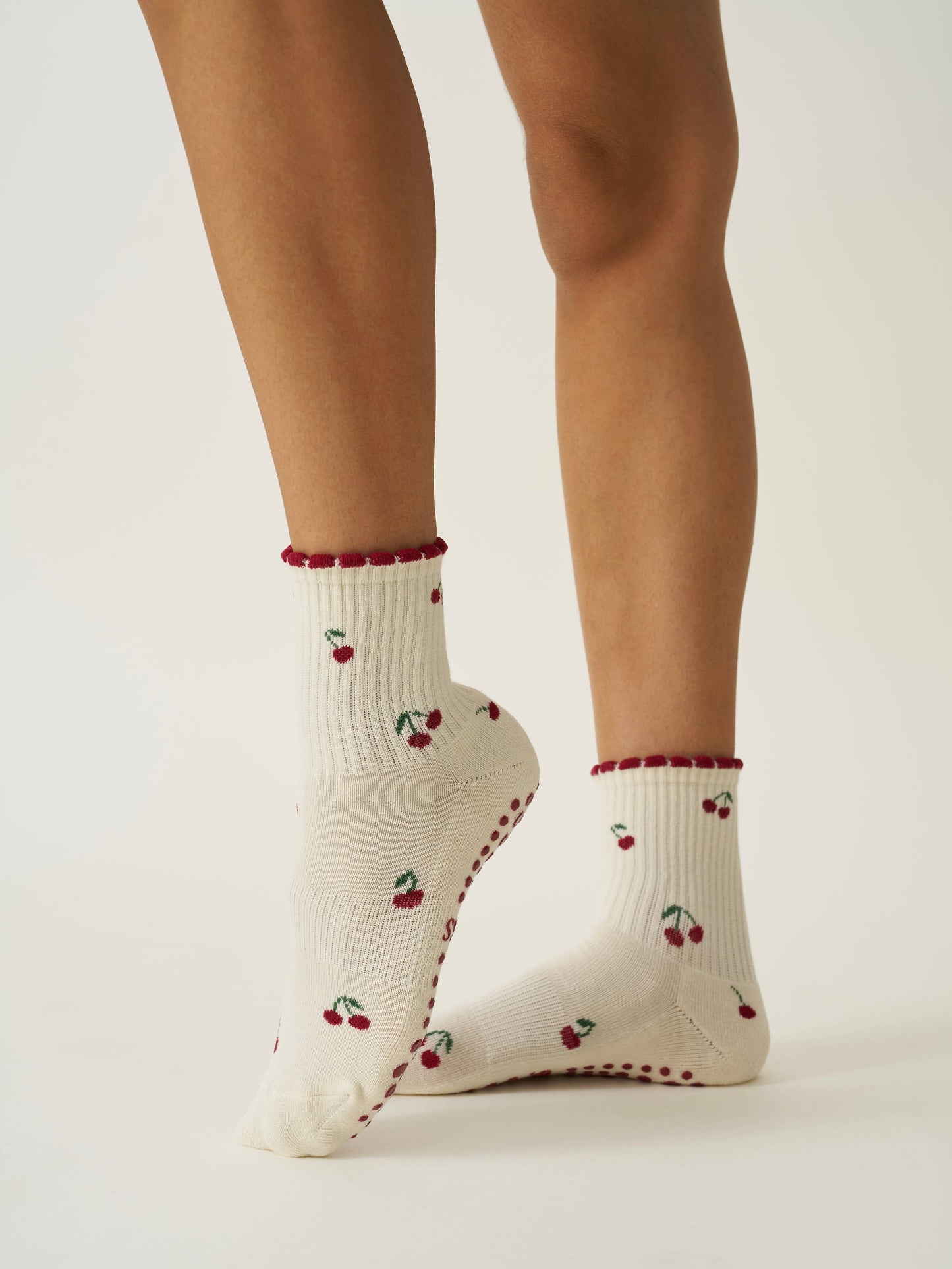 🍒 Pétale de cerise  - Chaussettes de Pilates - Effortless Club