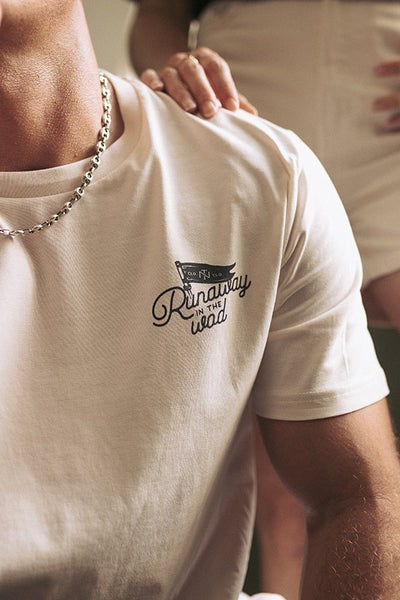 RUNAWAY IN THE WOD - T-SHIRT BLANC VINTAGE - THUNDERNOISE