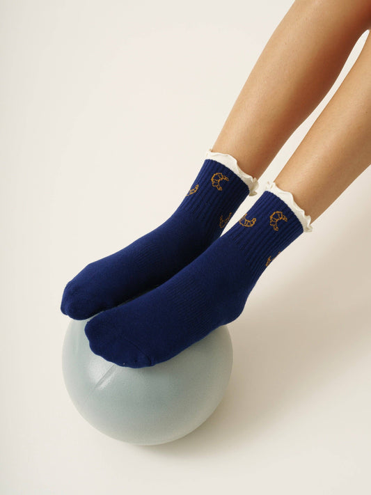 🥐 Croissant - Chaussettes de Pilates - Effortless Club