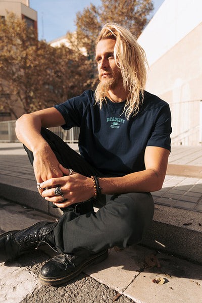 DEADLIFT OVERSIZE T-SHIRT UNISEXE - NAVY - THUNDERNOISE