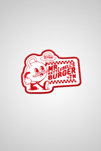 MR. KETTLEBELL'S BURGER - VELCRO PATCH - THUNDERNOISE