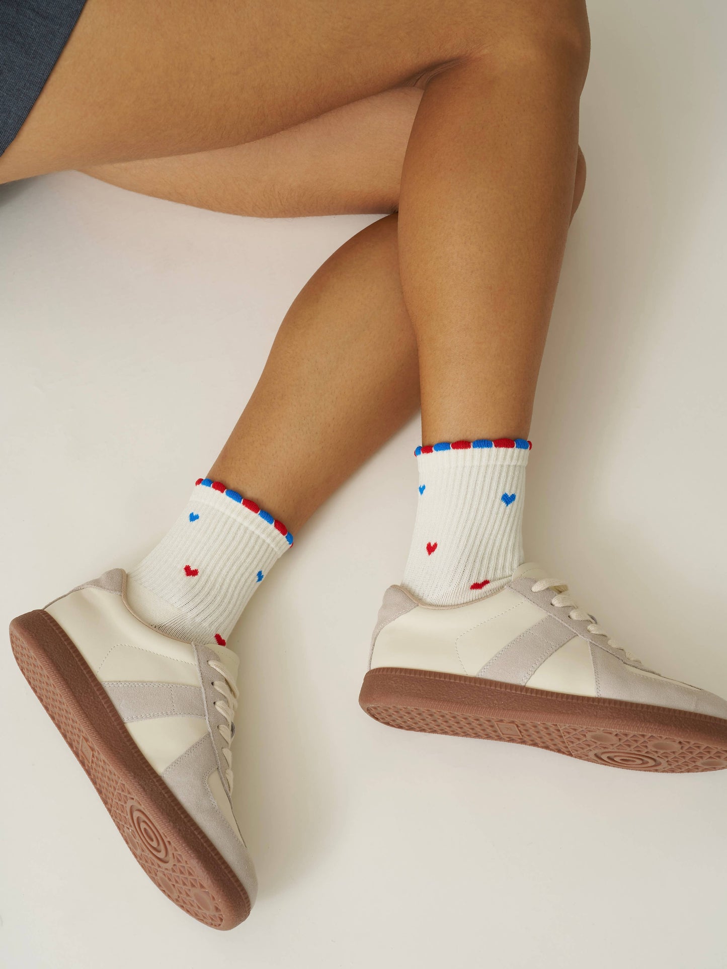 🇺🇸 Mini pétales de Cœur - Chaussettes de Pilates - Effortless Club