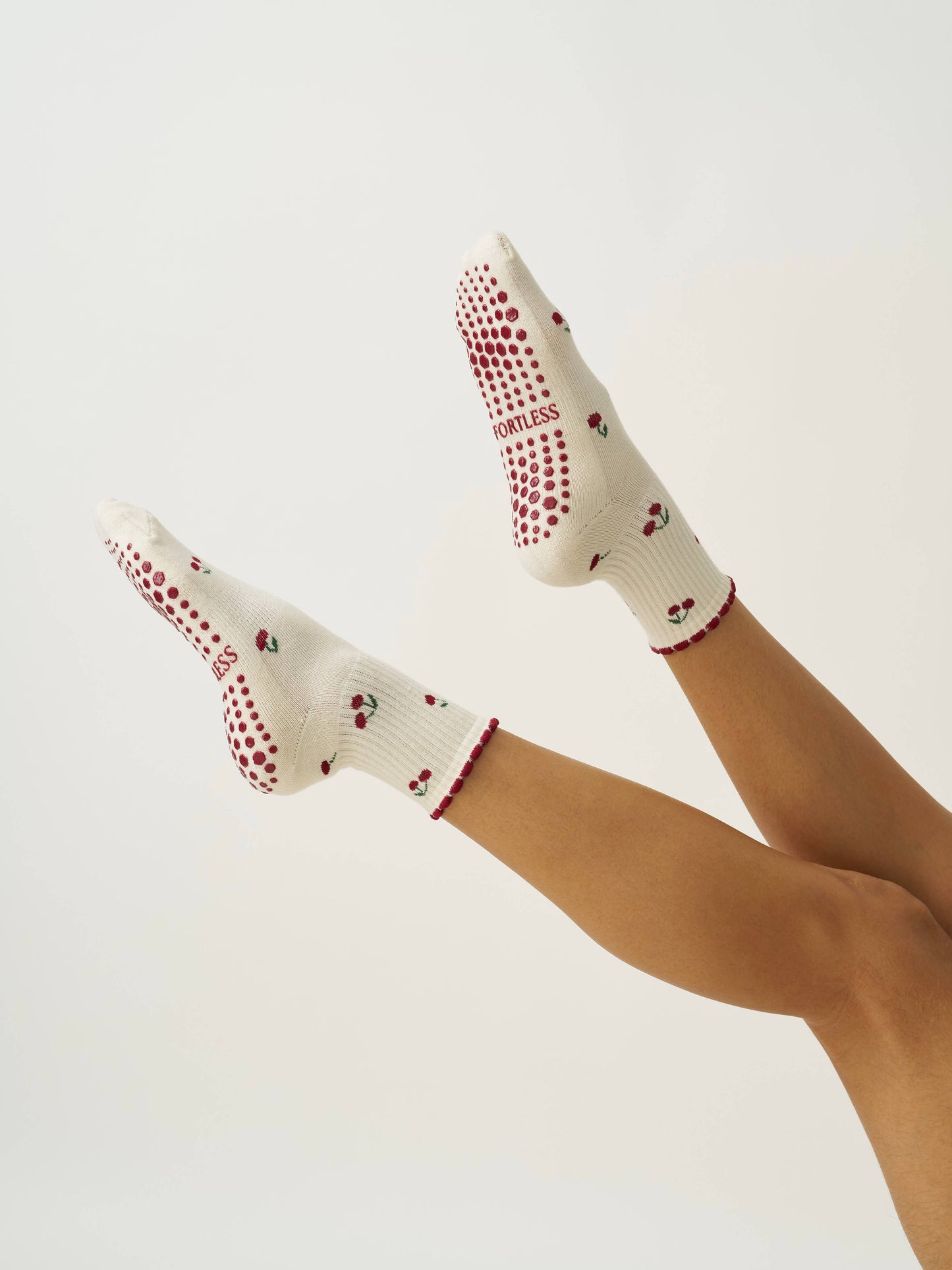 🍒 Pétale de cerise  - Chaussettes de Pilates - Effortless Club
