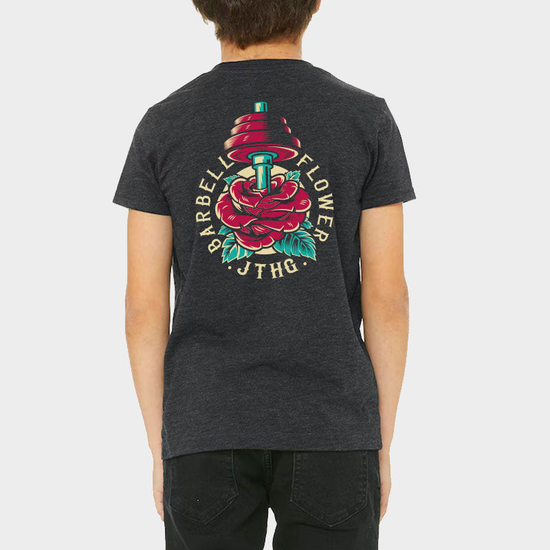 BARBELL FLOWER - T-SHIRT - ENFANT - JUSTHANG