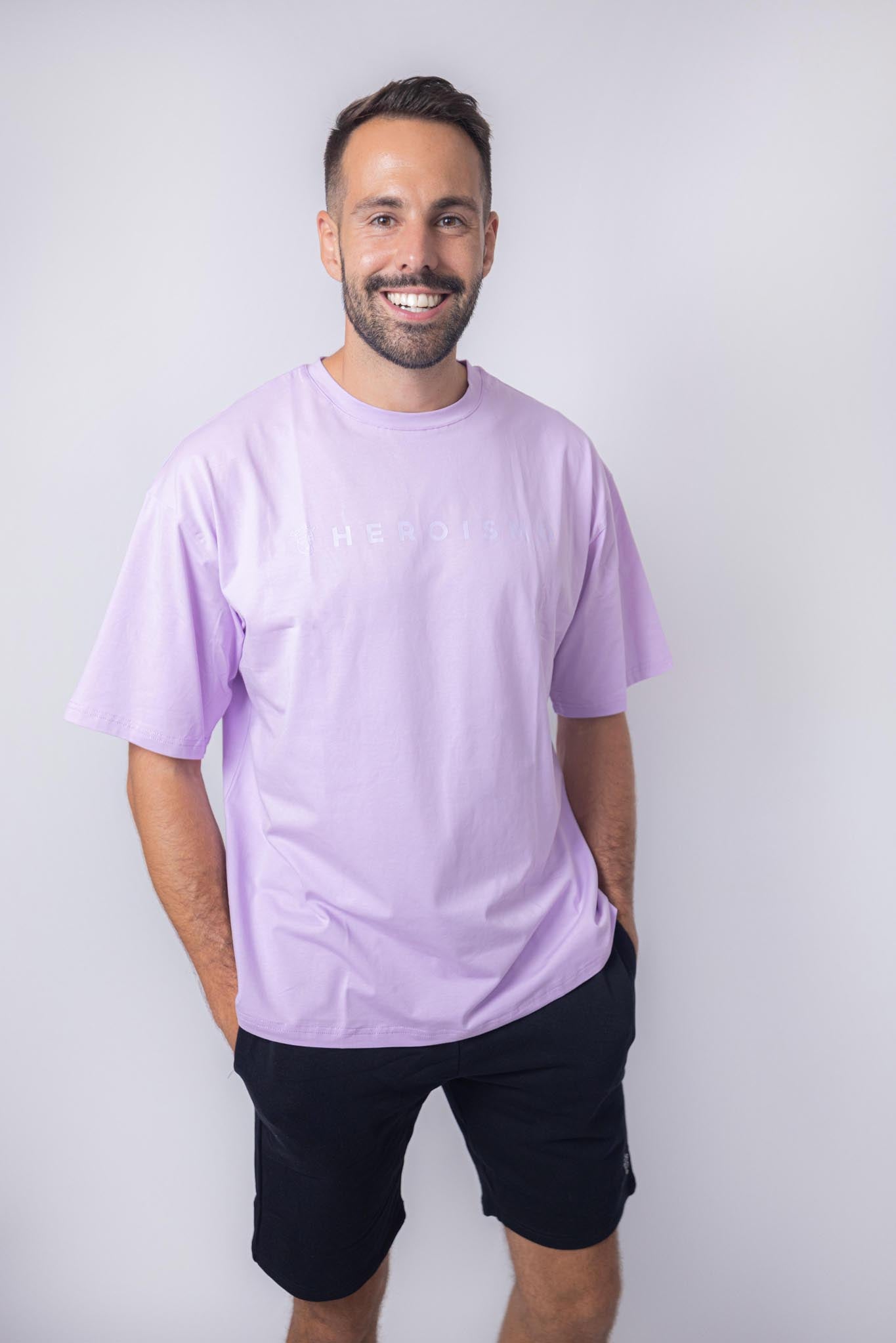 YAYA - T-SHIRT OVERSIZE - LAVENDER HAZE - HEROISMO