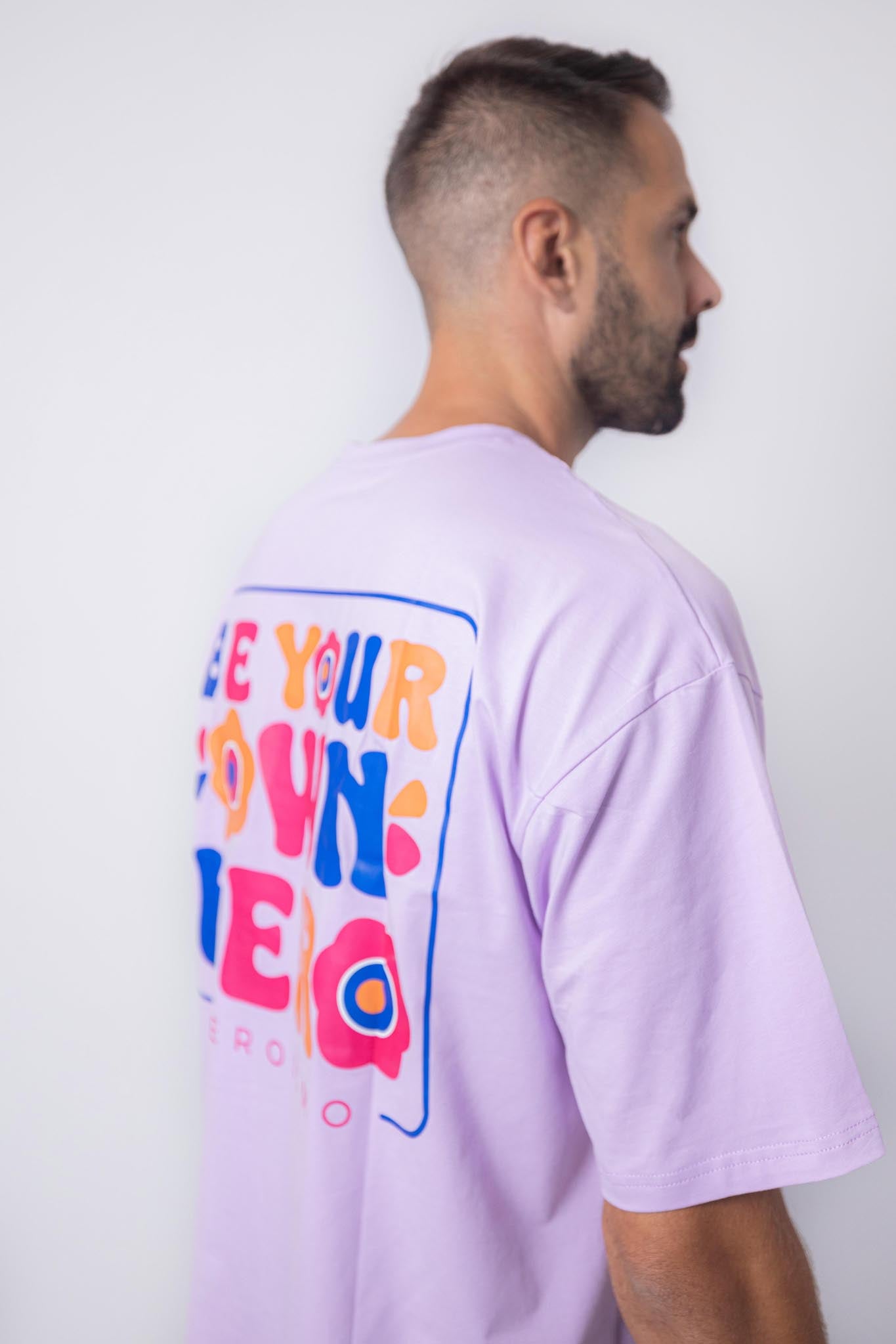 YAYA - T-SHIRT OVERSIZE - LAVENDER HAZE - HEROISMO