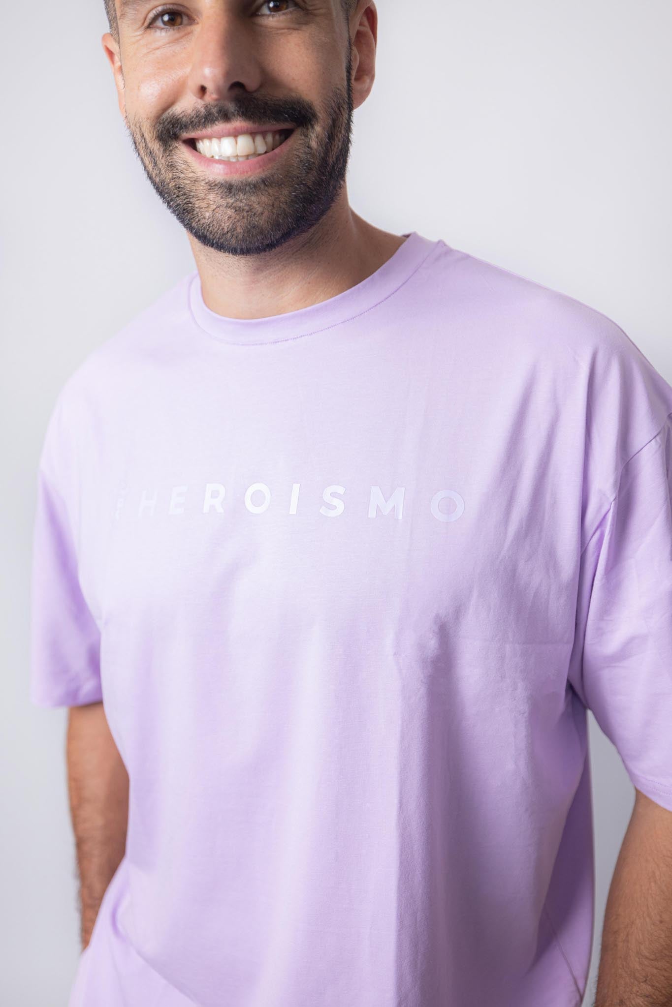 YAYA - T-SHIRT OVERSIZE - LAVENDER HAZE - HEROISMO