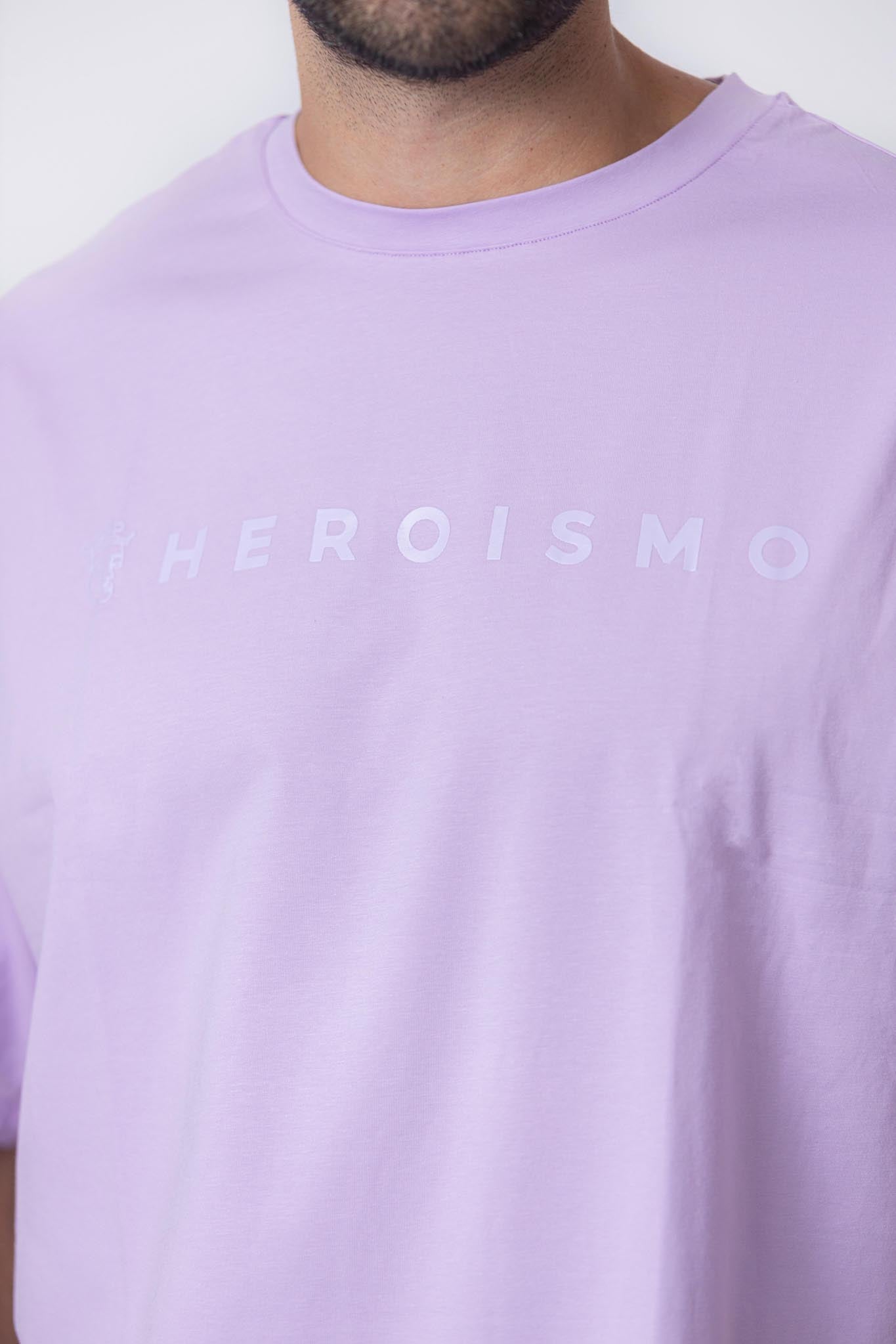 YAYA - T-SHIRT OVERSIZE - LAVENDER HAZE - HEROISMO