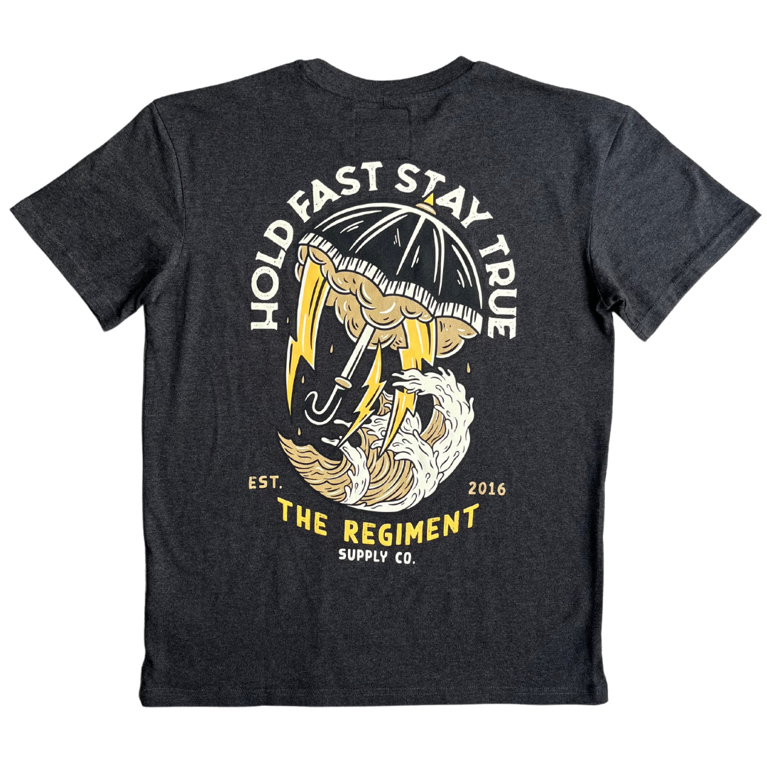 HOLD FAST STAY TRUE - HEAVY OVERSIZED T-SHIRT - BARBELL REGIMENT