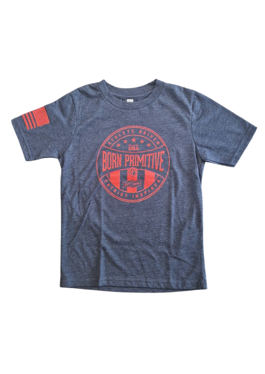 KIDS ATHLETE DRIVEN - T-SHIRT ENFANT - NAVY - BORN PRIMITIVE