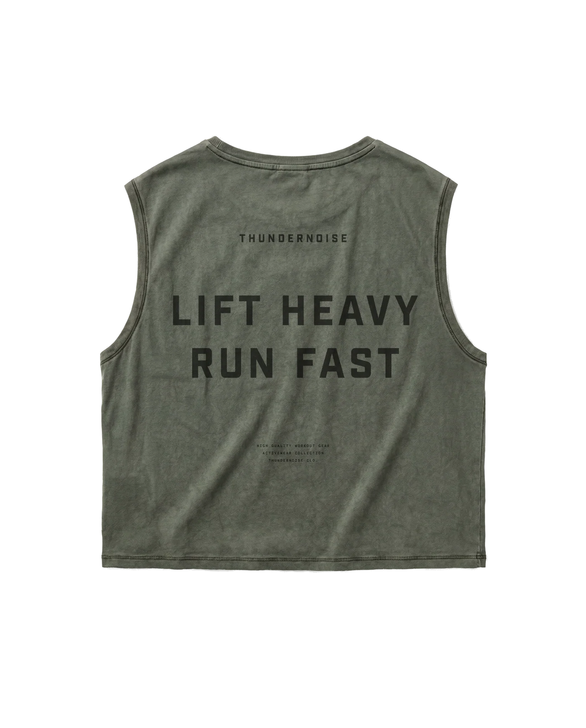 LIFT HEAVY RUN FAST - CROP TOP - THUNDERNOISE