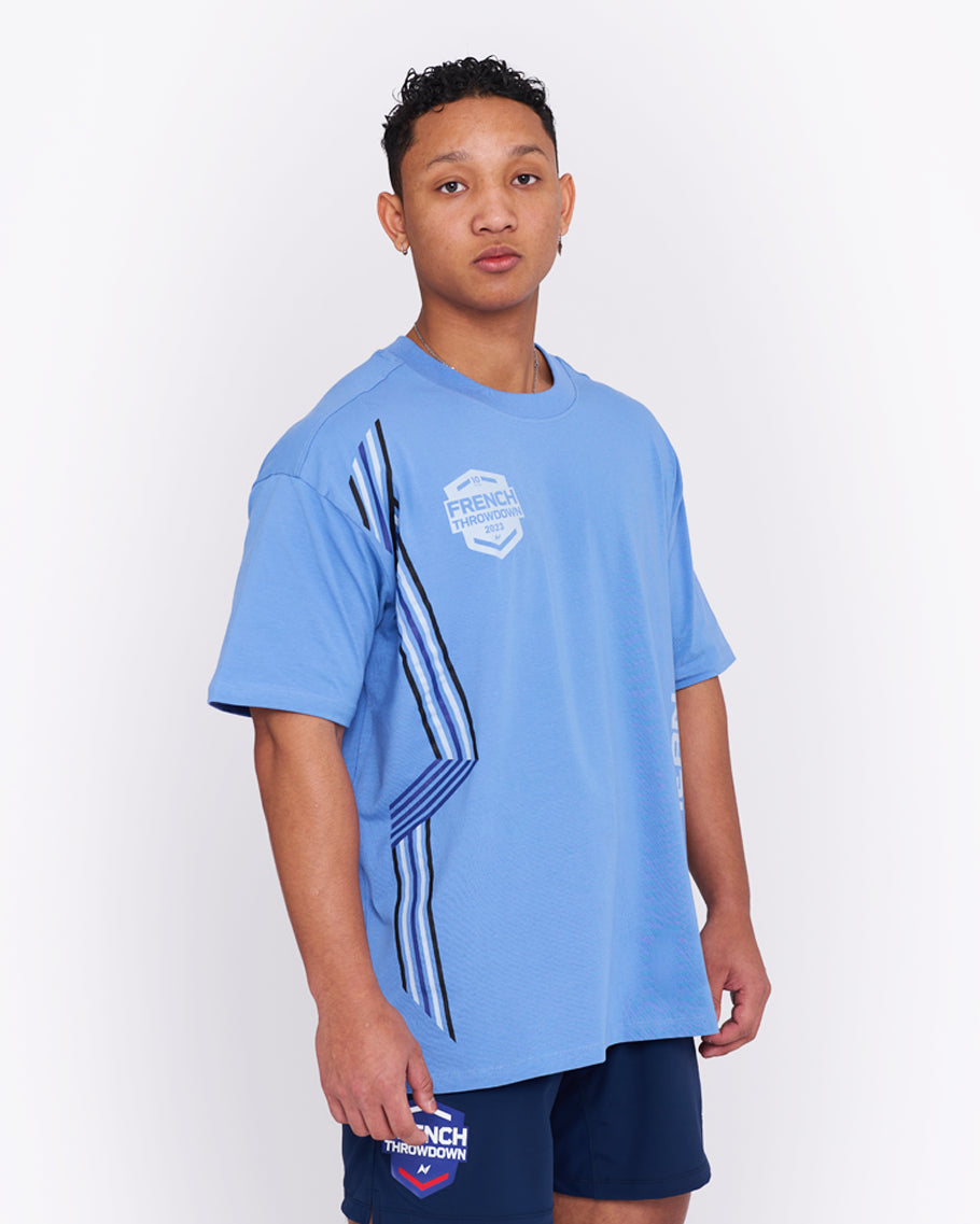 NS SMURF FTD - TEE-SHIRT OVERSIZE - STEEL BLUE - NORTHERN SPIRIT
