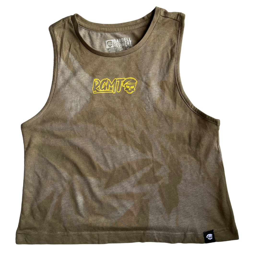 RGMT TANK - WASHED OUT ARMY - BARBELL REGIMENT