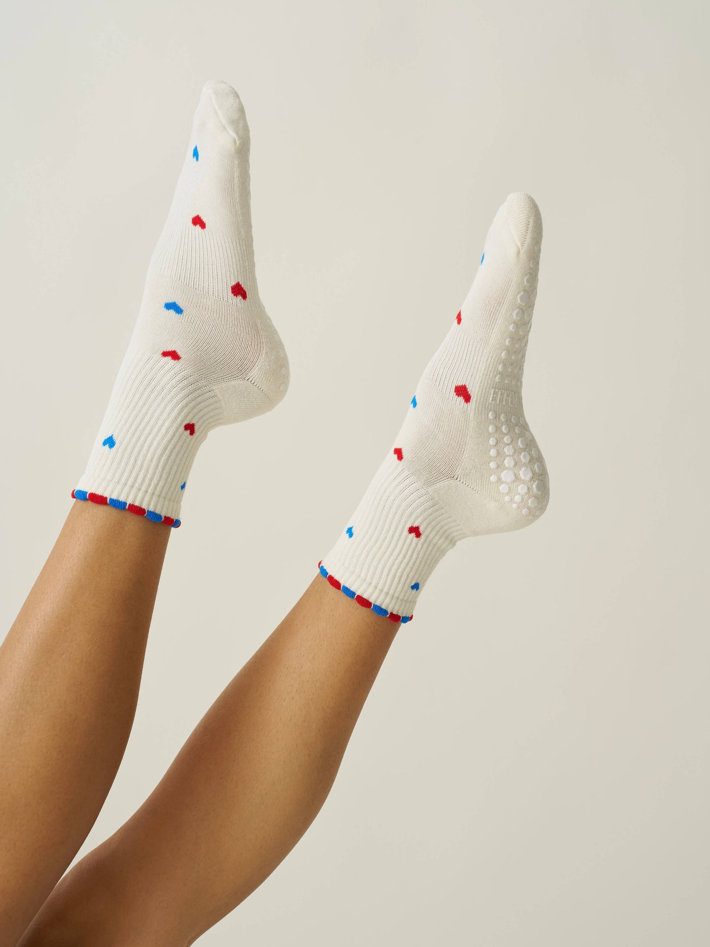 🇺🇸 Mini pétales de Cœur - Chaussettes de Pilates - Effortless Club