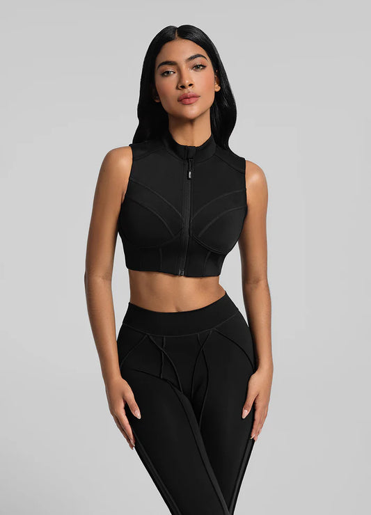 ZIP UP - CROP TOP - BETTER ME