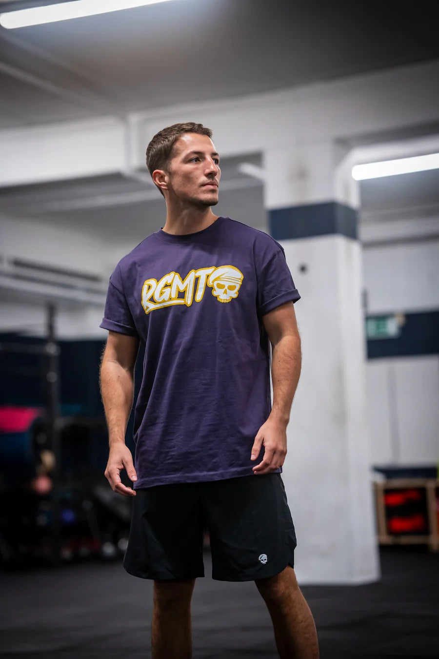 DARK PURPLE - T-SHIRT OVERSIZE - BARBELL REGIMENT
