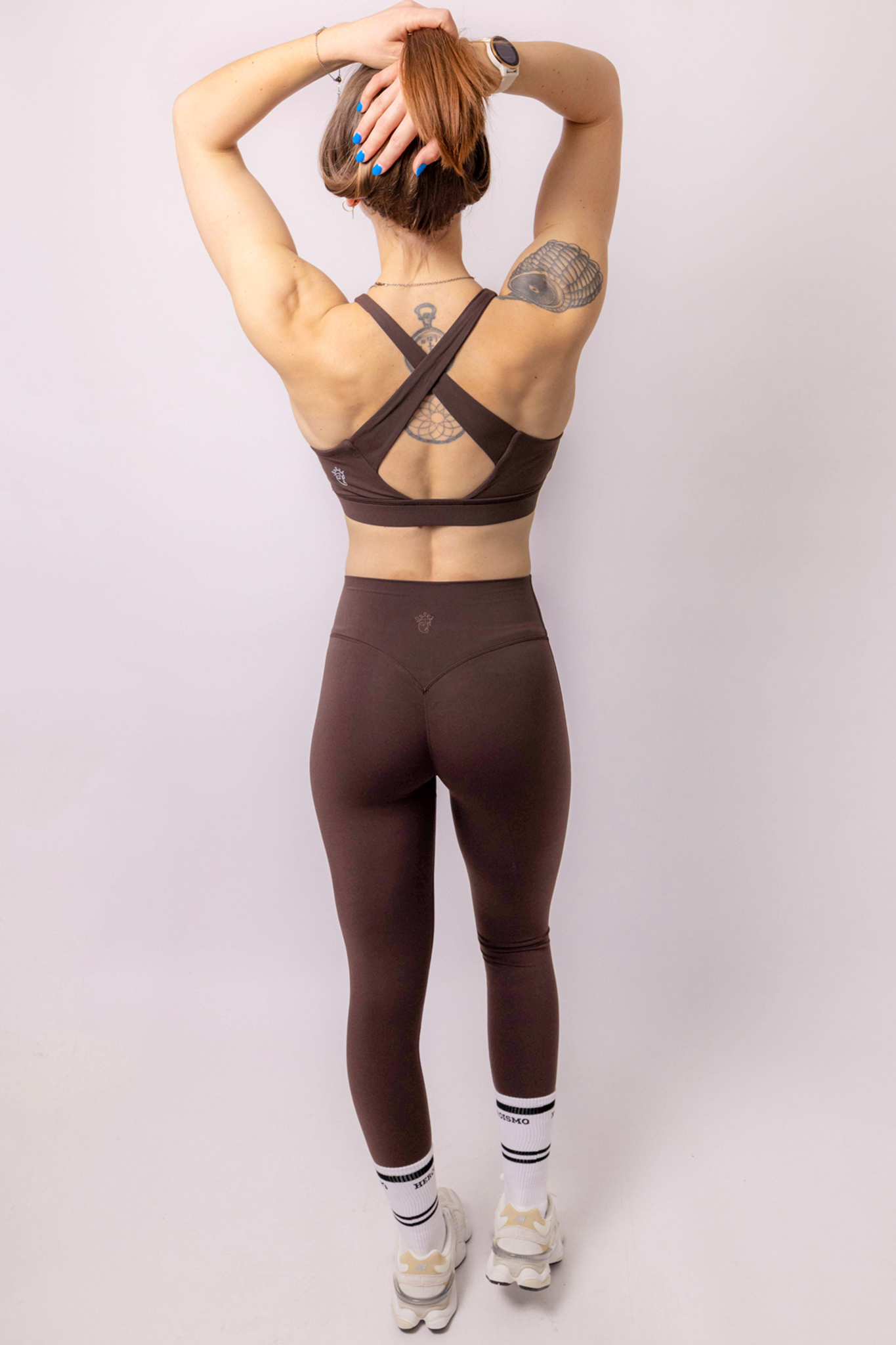 FLORINE - LEGGING ESPRESSO (HIDDEN SCUNCH) - HEROISMO