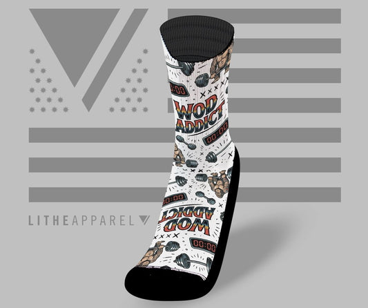 COLLAB EXCLU WODADDICTxLITHE APPAREL - NUMBER 3 - CHAUSSETTES