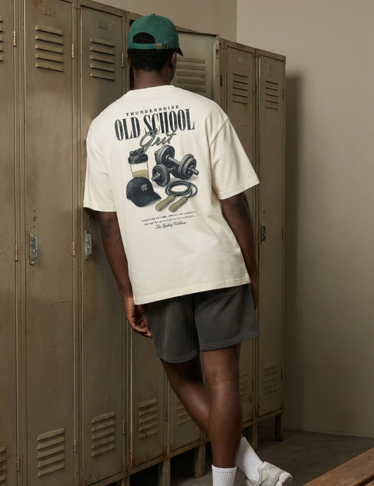 OLD SCHOOL GRIT - OVERSIZE T-SHIRT - THUNDERNOISE