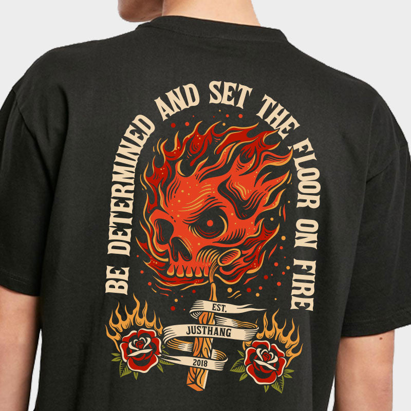 FLOOR ON FIRE - T-SHIRT OVERSIZE - JUSTHANG