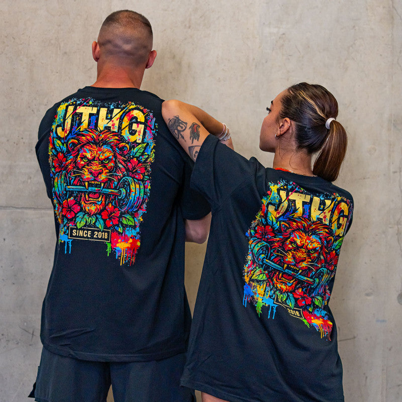 BARBELL LION - T-SHIRT OVERSIZE - JUSTHANG