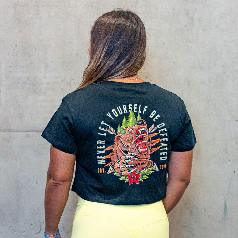 BEAR GETS UP- CROP TOP - JUSTHANG