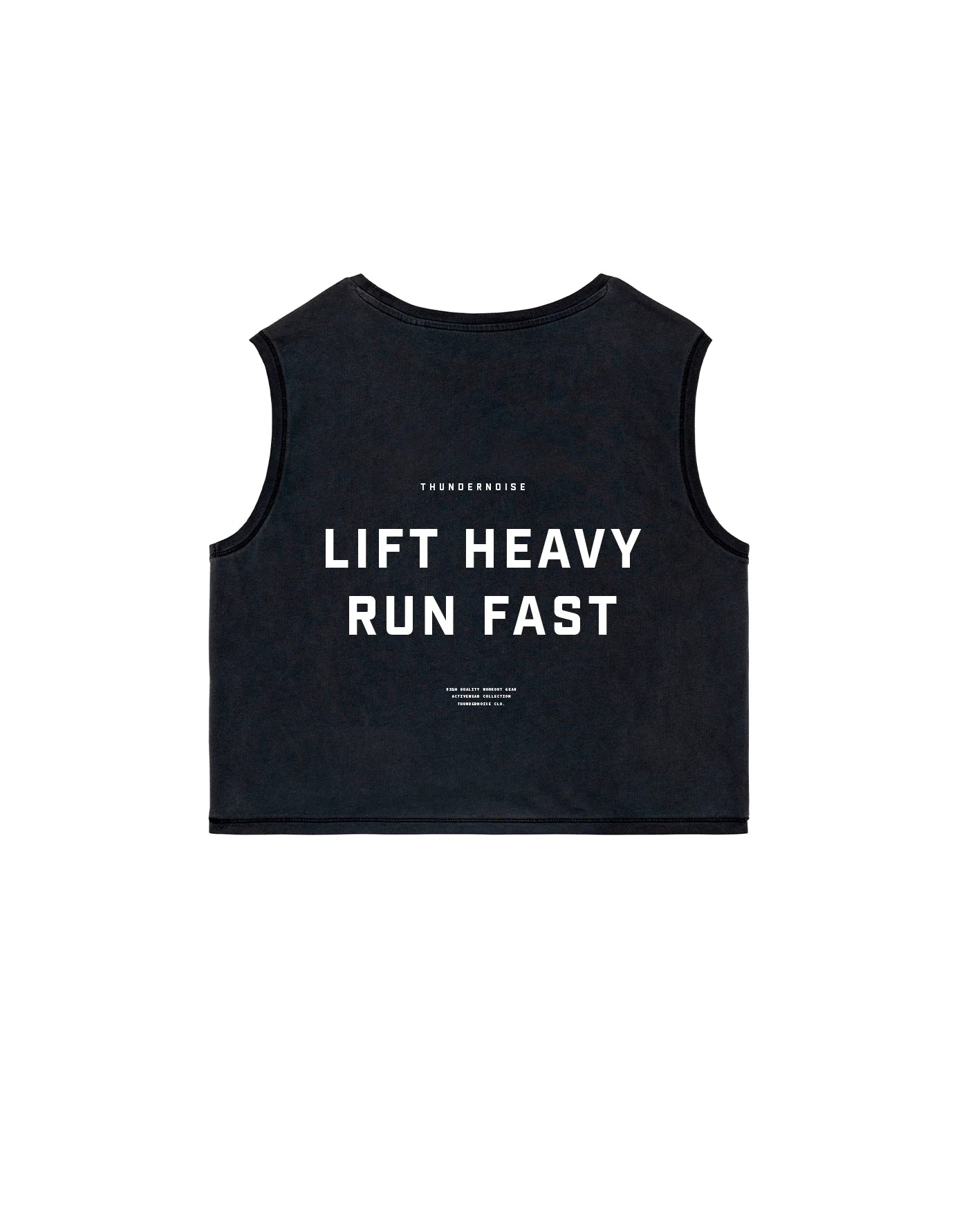 LIFT HEAVY RUN FAST - CROP TOP - THUNDERNOISE