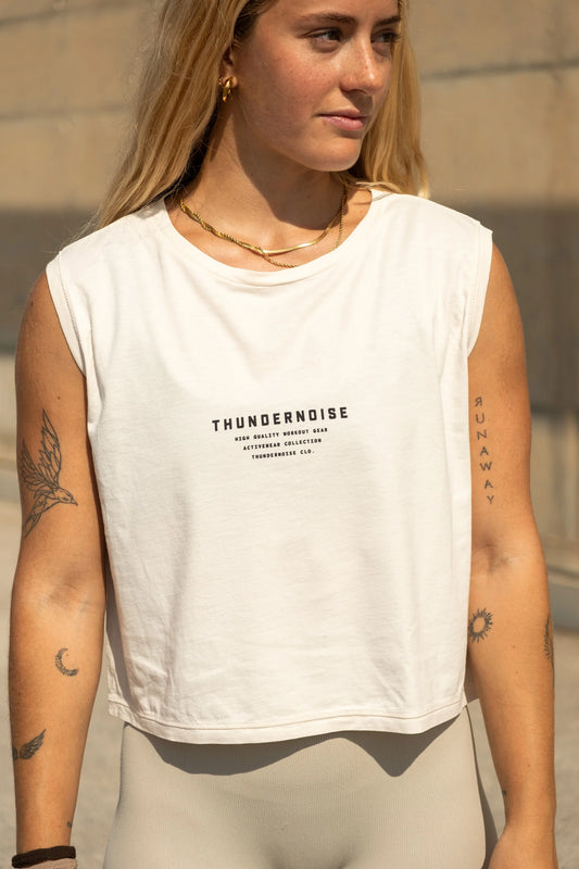 LIFT HEAVY RUN FAST - CROP TOP - THUNDERNOISE